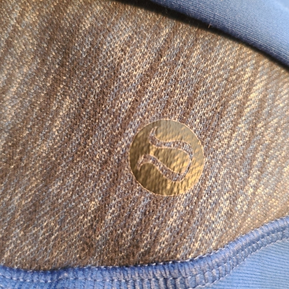 Lululemon blue- heathered grey workout pants back pockets size 6 - Picture 9 of 9